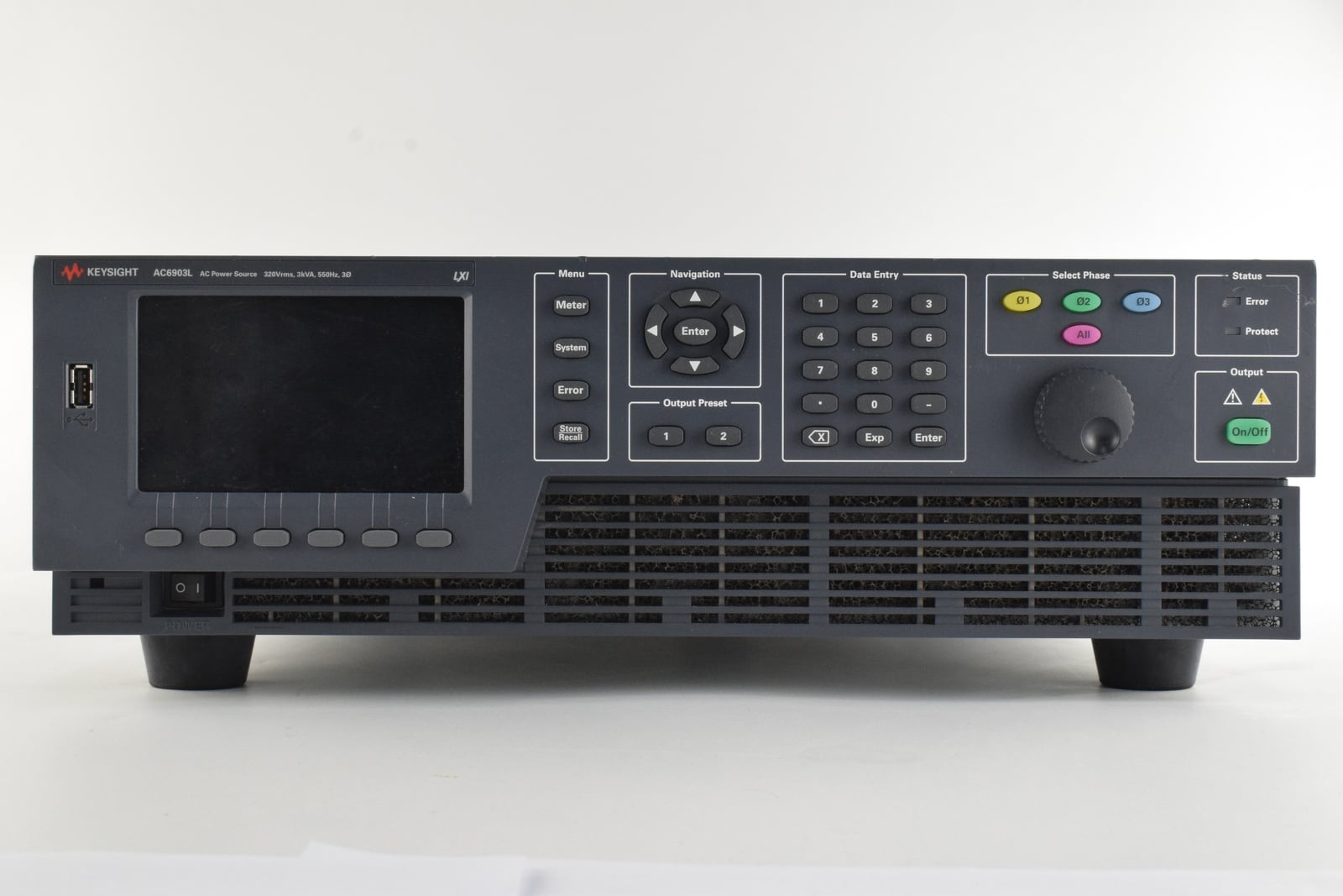 AC Power Source / 550 Hz / 320Vrms / 3kVA / 3 Phase Keysight Used AC6903L - Actual Instrument - Image 1