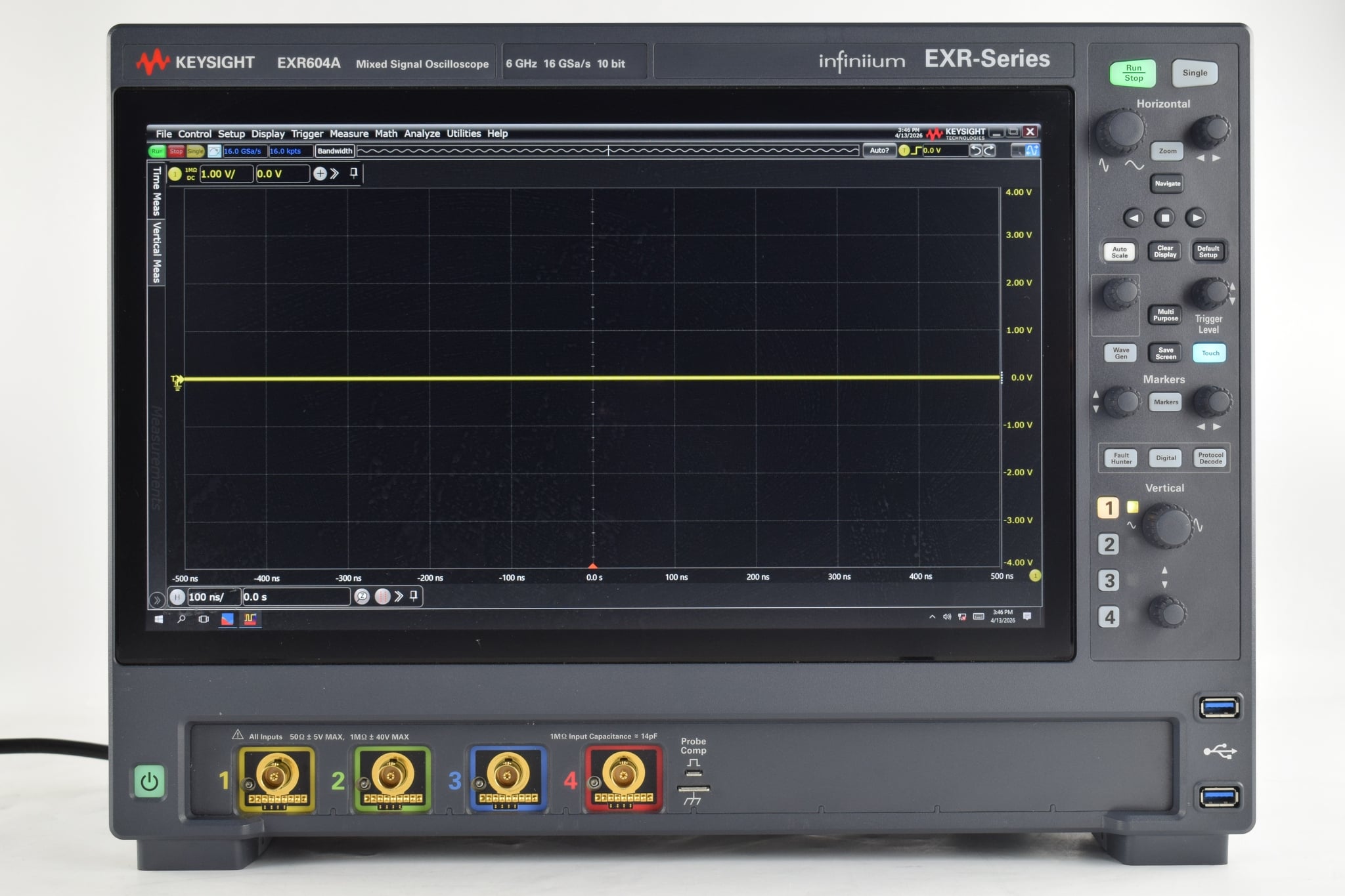 Infiniium EXR-Series Real-Time Oscilloscope / 6 GHz / 16 GSa/s / 4 Channel Keysight Used EXR604A - Actual Instrument - Image 6