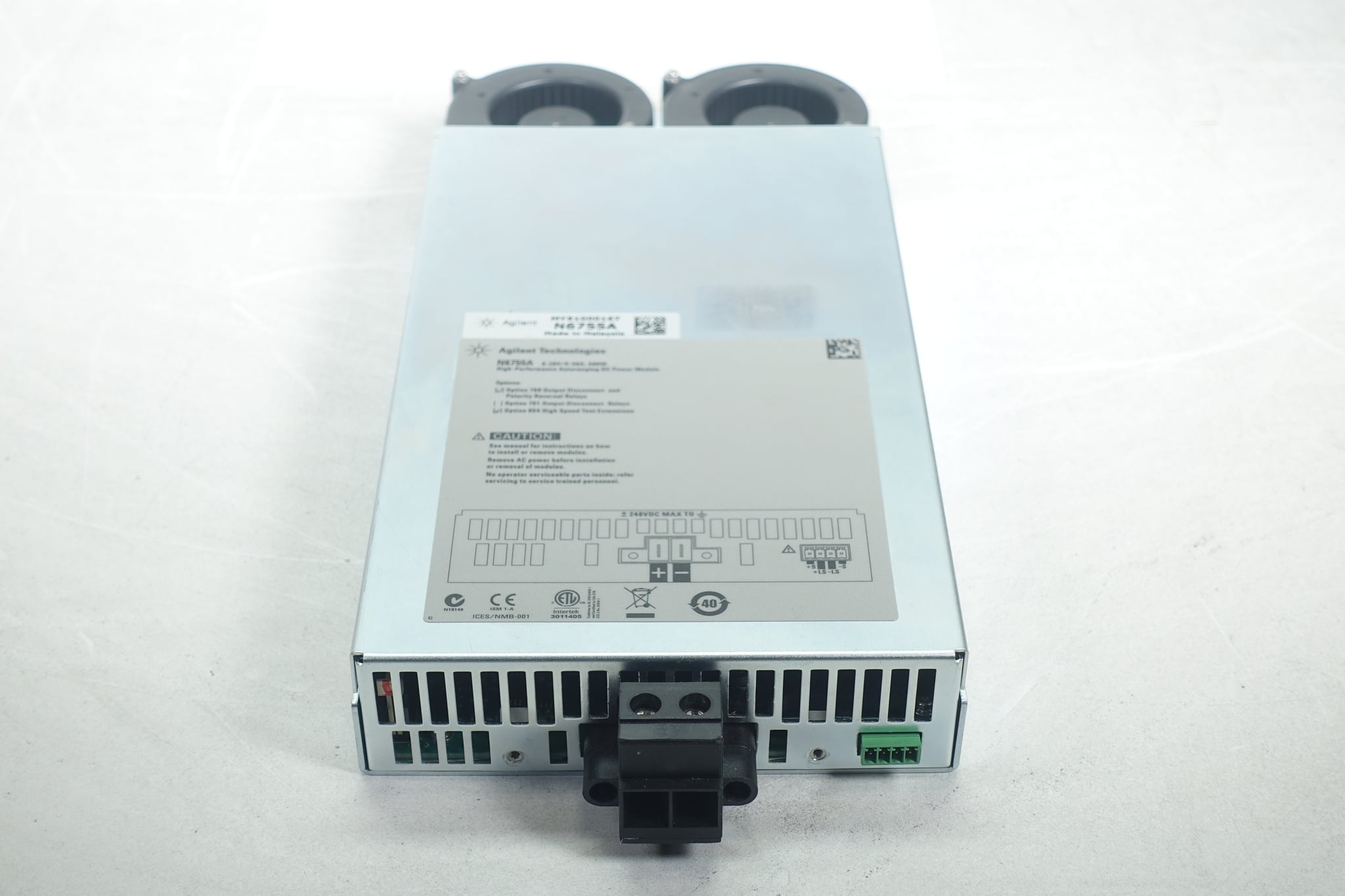 High-Performance Autoranging DC Power Module / 20V / 50A / 500W / Double-wide Keysight Used N6755A - Actual Instrument - Image 3