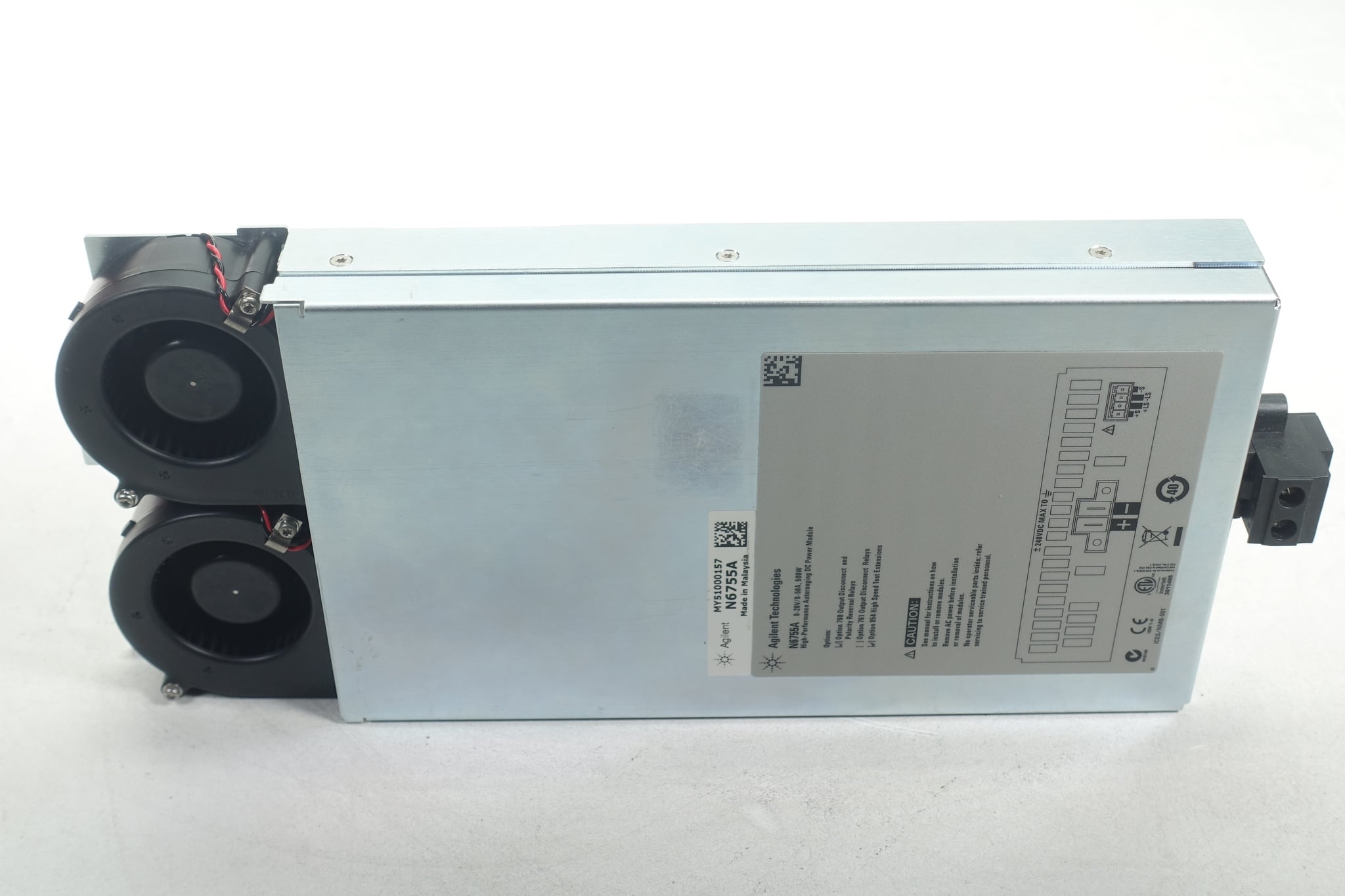 High-Performance Autoranging DC Power Module / 20V / 50A / 500W / Double-wide Keysight Used N6755A - Actual Instrument - Image 1
