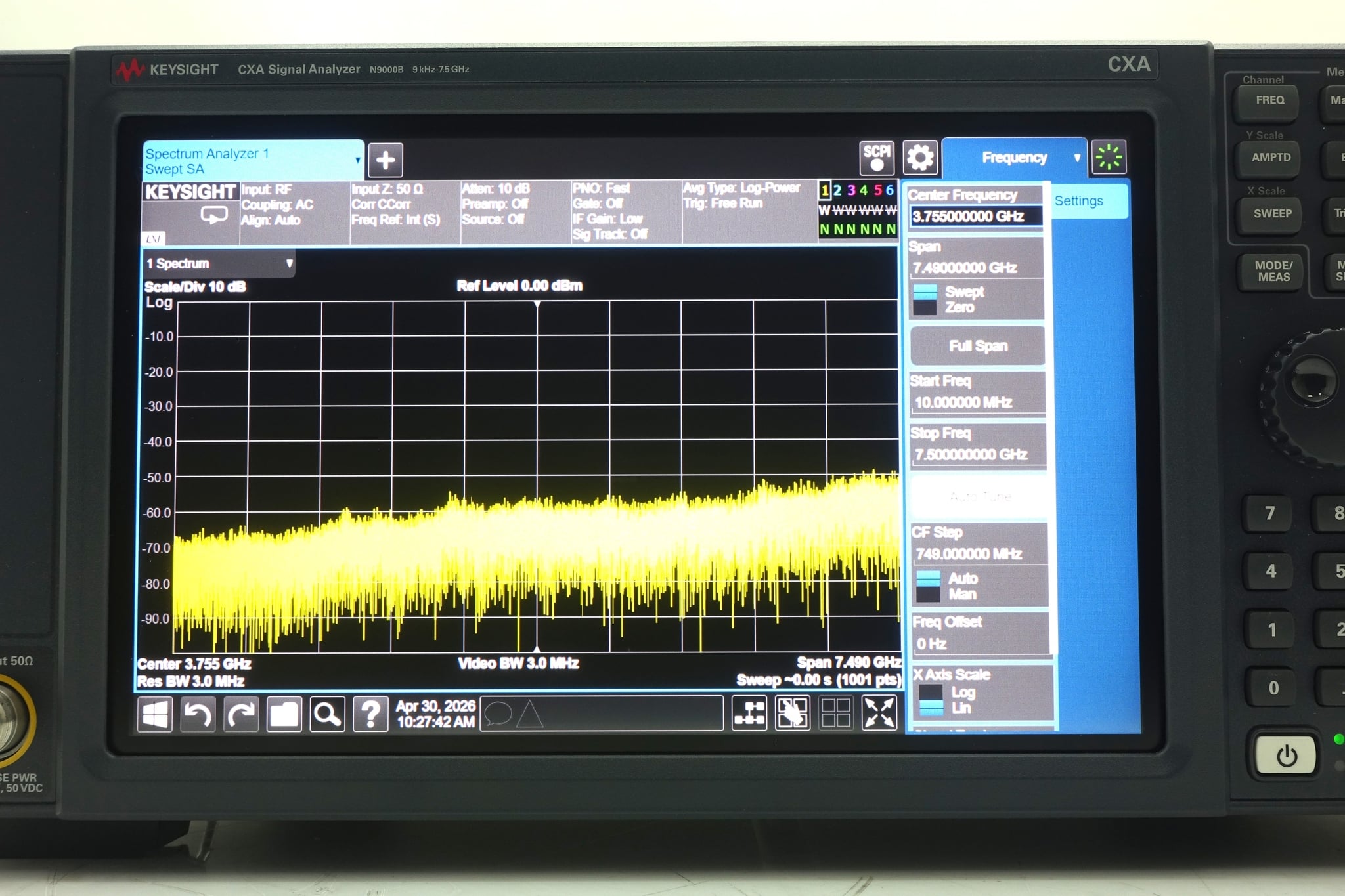 9 kHz to 7.5 GHz Keysight Used N9000B-507 - Actual Instrument - Image 7