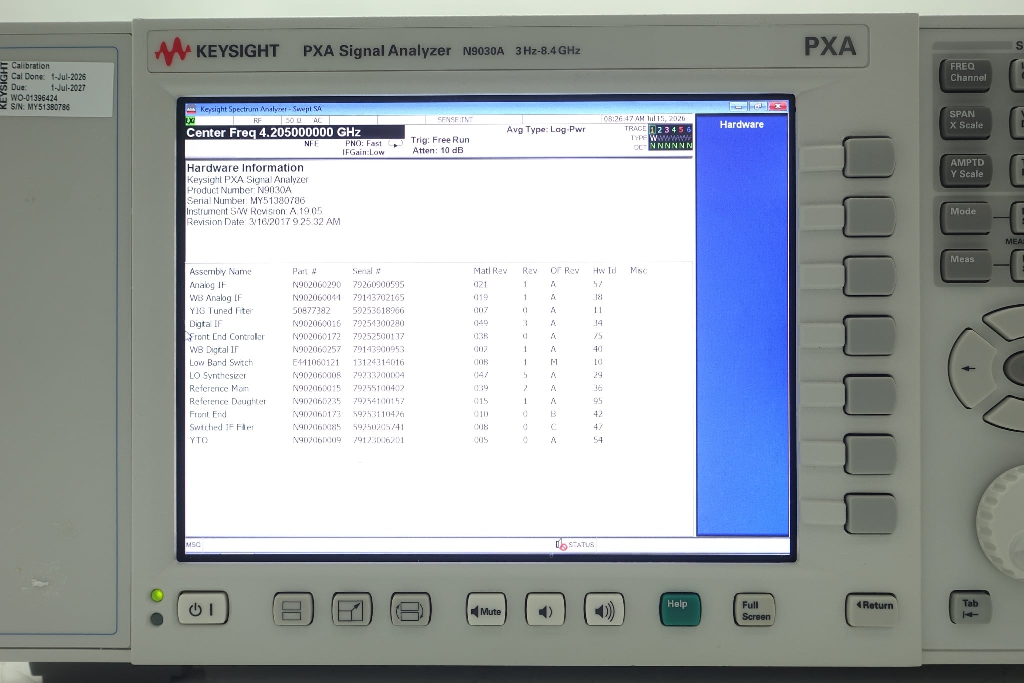 Keysight Used N9030A-508 - Actual Instrument - Image 13