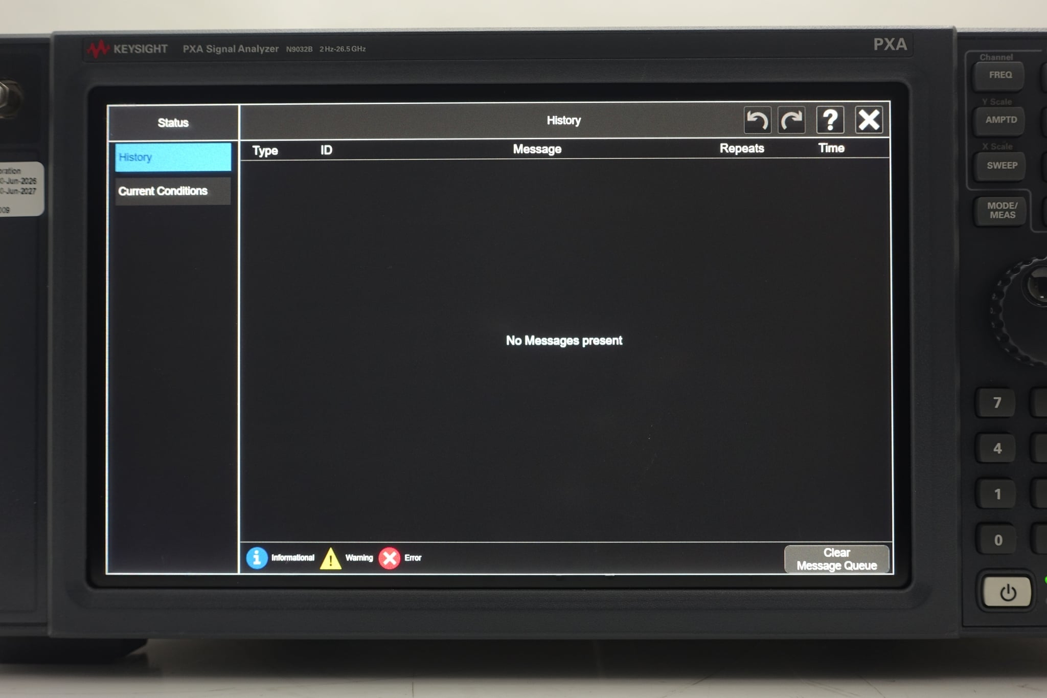 2 Hz to 26.5 GHz Keysight Used N9032B-526 - Actual Instrument - Image 12