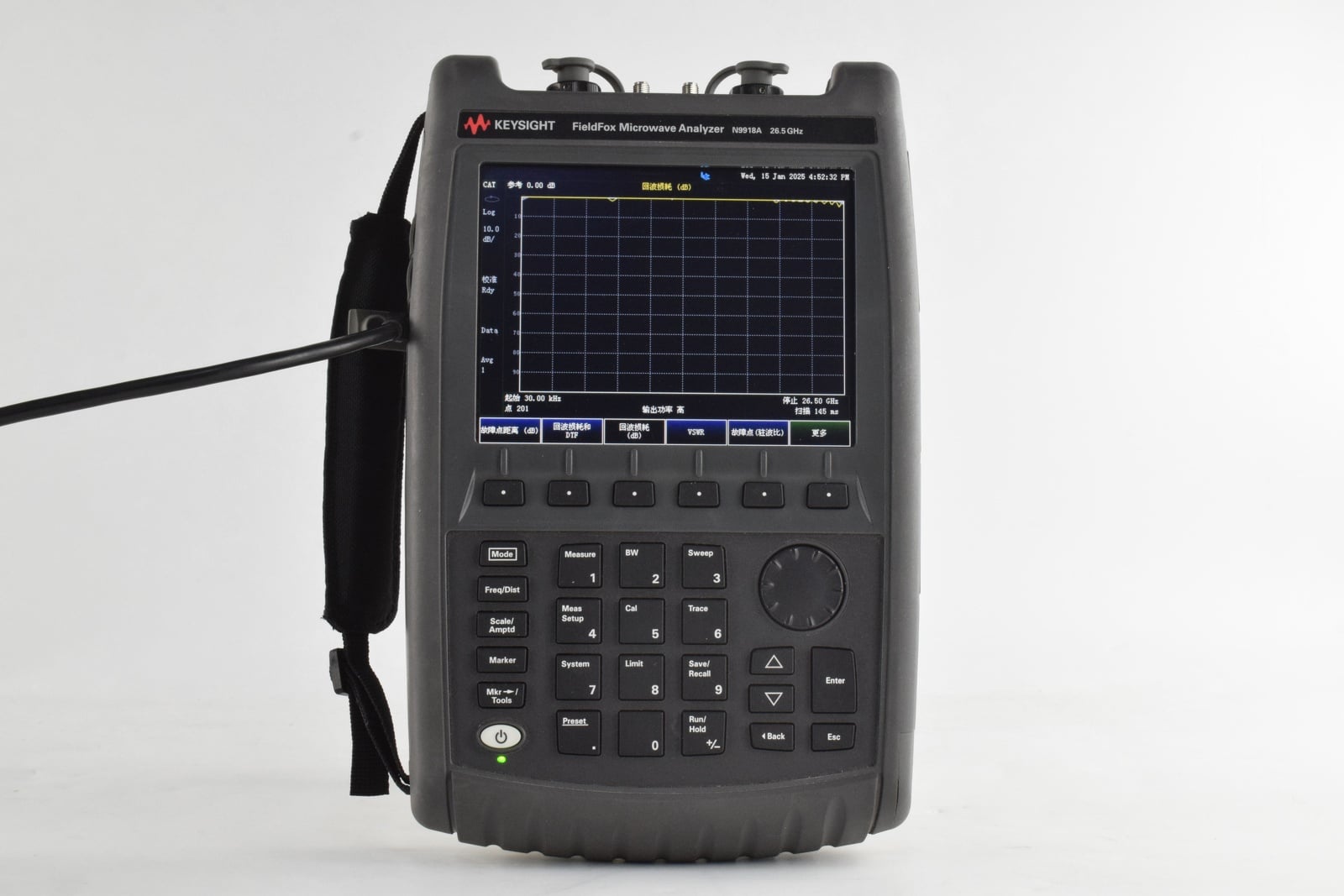 FieldFox Handheld Microwave Analyzer / 30 kHz to 26.5 GHz Keysight Used N9918A - Actual Instrument - Image 5