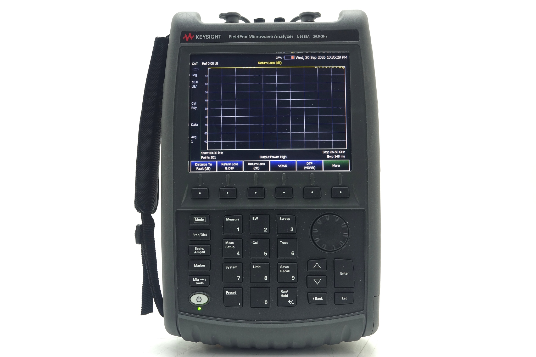 FieldFox Handheld Microwave Analyzer / 30 kHz to 26.5 GHz Keysight Used N9918A - Actual Instrument - Image 1