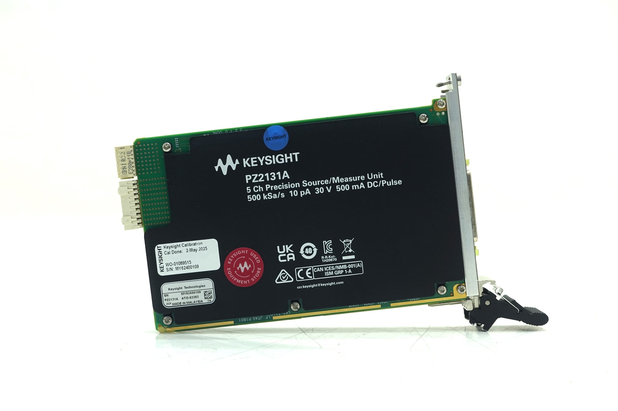5-ch Precision Source/Measure Unit, 500 kSa/s, 10 pA, 30 V, 500 mA DC/pulse Keysight Used PZ2131A - Actual Instrument - Image 5
